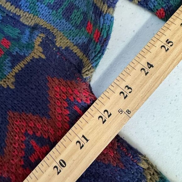 Trend Basics Men’s Colorful 2000s Round Neck Sweater Size Large 100% Acrylic - Picture 5 of 7